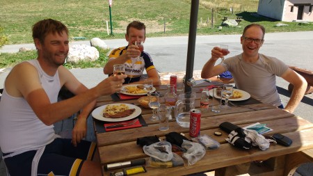 Heerlijk lunchen op de Col de Chaussy