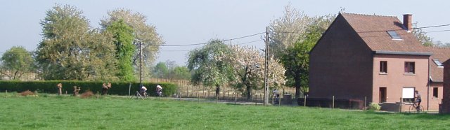 Verschil op de Wijndries
Boven op de Wijndries ligt het veld altijd serieus uiteen, het is dan ook een van de lastigere beklimmingen uit het Hageland.
