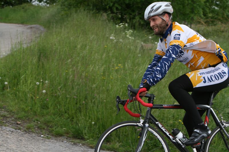 Laatste loodjes
De laatste helling van deze rit is steeds Les Cahottes. Niet zo'n zware helling maar na 180km is het natuurlijk iets anders!
