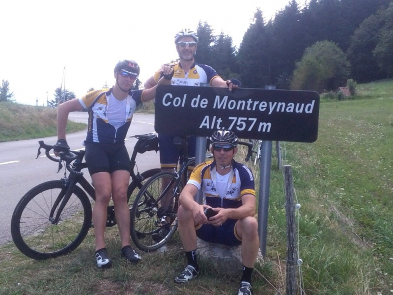 Op Col De Montreynaud (757m)
 
