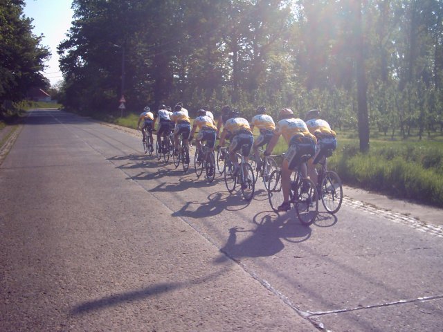 Groep in de zon
Schitterend weer, alleen spijtig dat de bloesemtijd al voorbij is.
