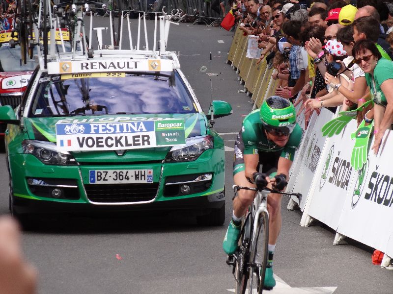 Thomas Voeckler in actie
Een controversieel renner maar zorgt toch telkens weer voor spektakel
